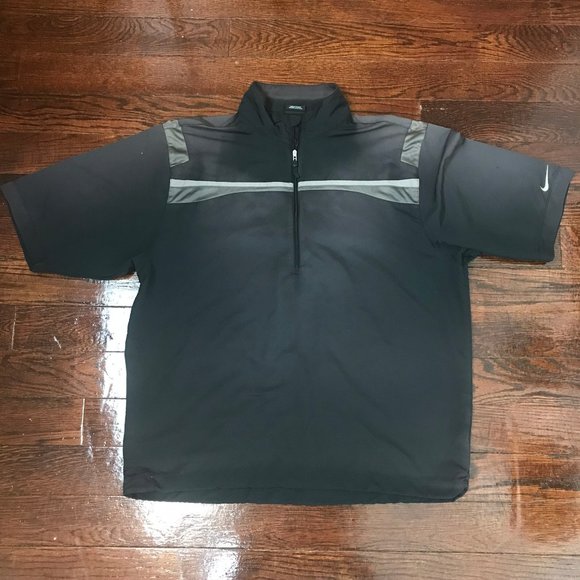 quarter zip short sleeve windbreaker